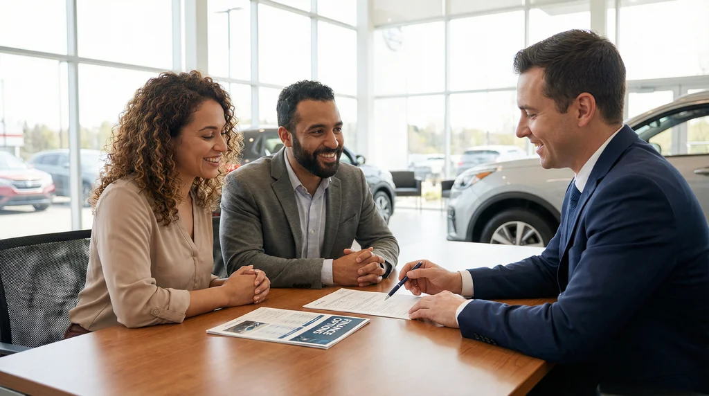 ConsumerAuto financing consultation with customers